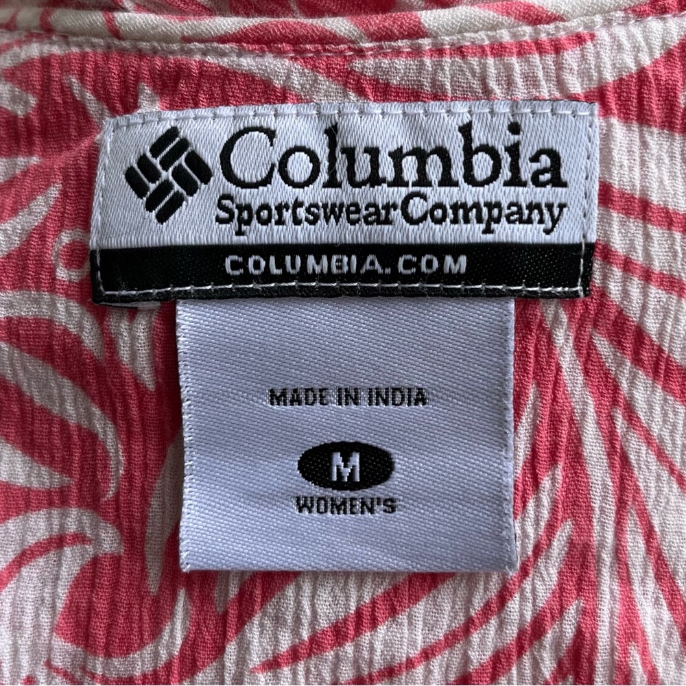 •Columbia• Sleeveless Crinkly Popover Blouse - Size Medium - Picture 2 of 9